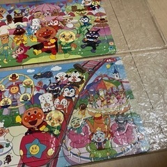 アンパンマンパズル2個セット　お片付け袋付きの画像