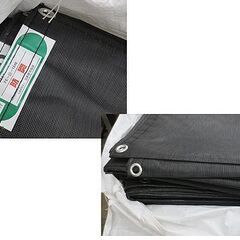 未使用保管品 1.8M×7.2M メッシュシート 10枚入 飛散防止 ブラック 足場 解体 塗装 札幌 北20条店の画像