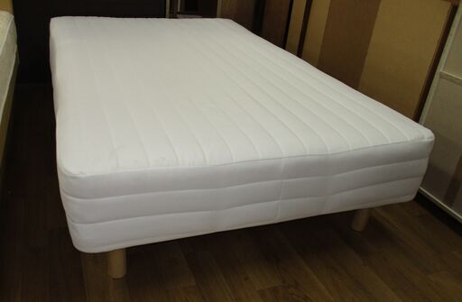 R605 MUJI 無印良品 セミダブルベッド、カバーリング、幅120cm  Used・キレイ