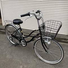 24㌅　自転車  ギア6段  ママチャリ