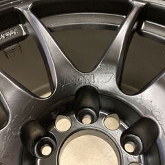 ドリケツに！絶版！WORKエモーション CR kai 17インチ9J+17 PCD114.3-5H 2本セット！235/45R17ハイグリップタイヤ付！シルビア、スープラ他の画像