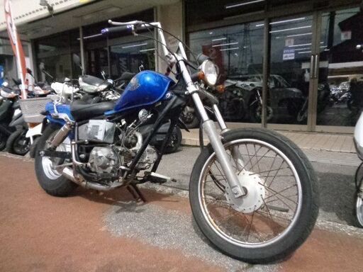 NO.5069　ジャズ （ＪＡＺＺ） ４サイクル　クラッチ付き４速　ロボハン＆ショートマフラー付き　メタリックブルー　☆彡