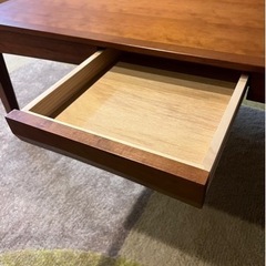 (商談中)ACTUS朝日木工加工チェリー無垢材センターテーブル手渡し出来る方のみの画像