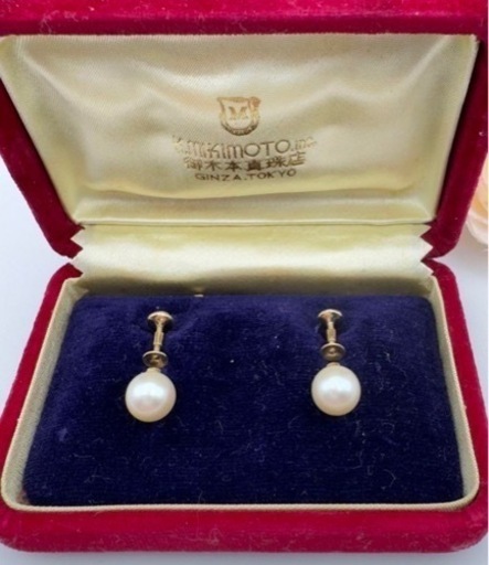 ミキモト　パール　真珠　イヤリング