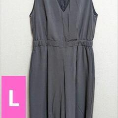 ユニクロ　Vネックサロペット　グレー　Ｌサイズ　服/ファッション...