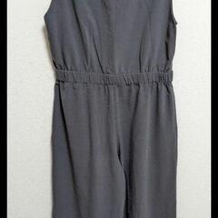 ユニクロ　Vネックサロペット　グレー　Ｌサイズ　服/ファッション ワンピースの画像
