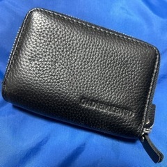 財布 カードケース ブラック メンズ コンパクト 小銭入れ レザー