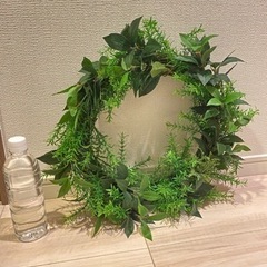 クリスマス　造花　リース　アートフラワー