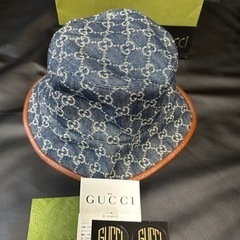 GUCCI  バケットハット　デニム生地
