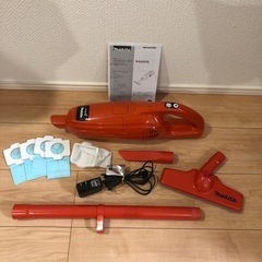 ★マキタのターボ2　掃除機　　充電式クリーナー　　レッド　カタログハウス　の画像