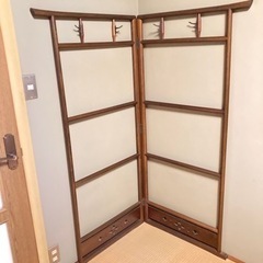 値下げしました　家具 和風角用
ハンガー