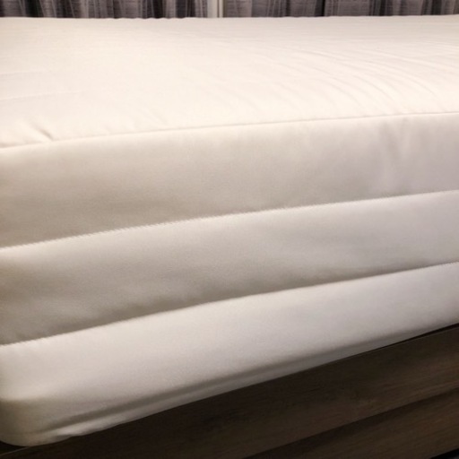 無印良品　MUJI 高密度ポケットコイルマットレス セミダブル　スチールフレーム付