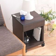 大川家具 シュシュ2 BR 35L ナイトテーブル サイドテーブルの画像