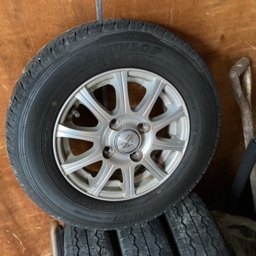 軽トラックのアルミホイールセット