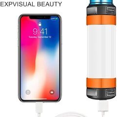 まとめ買い🆗充電式作業用ライト、ハイキング用のアウトドアアクティビティ用の超強力吸着防水LED作業用ライト地震　台風緊急用の画像