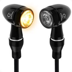 Evermotor バイク LED ウインカー　（CNC、黄色、2個）