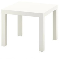 無料でお譲り　IKEA LACK サイドテーブル　ホワイトの画像