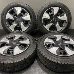 【DUNLOP WM02 185/60R15】スタッドレス【HONDA フィット純正ホイール 15インチ 6J4HPCD100+50】バリ溝 シャトル等 VTI983)