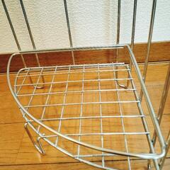コーナーラック 　3段　 ワイヤー　生活用品　家具 収納家具の画像