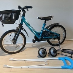 男子キッズ自転車グリーン16㌅