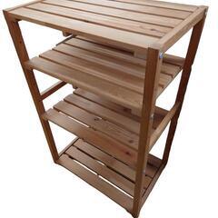 【売り切れ】木製棚　シェルフ　スノコ板タイプ