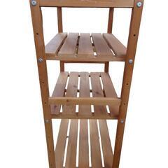 【売り切れ】木製棚　シェルフ　スノコ板タイプの画像