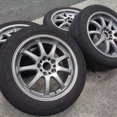 【アルミホイールタイヤ付き4本 WORK EMOTION XD9 17インチ】の画像