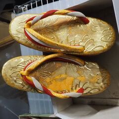 草履、訪問着用、七五三、皮底、全長１９センチの画像