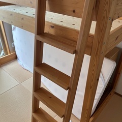 無印良品　ロフトベット(専用マットレス付き)