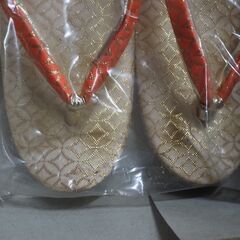 草履、訪問着、七五三、未使用、全長２０，５センチの画像