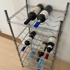 〈美品〉メタル製ワインラック