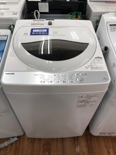 【お値下げしました！】TOSHIBA 洗濯機 5.0kg 2019年製 50Hz/60Hz 入荷しました