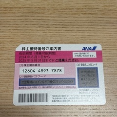 ANA株主優待券 基準運賃50%割引 1枚