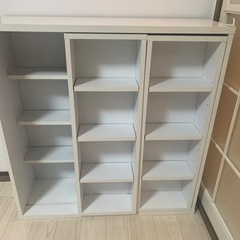 漫画　本棚　2列式の画像