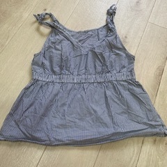 GUキャミソール　トップス　ストライプ