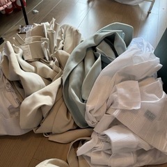 カーテン100cm程度のものレース付き
