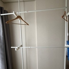 【決まりました】室内物干し 窓枠 物干し 2段タイプ MW-26...