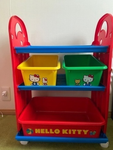 ハローキティ　家具 収納家具 おもちゃ箱