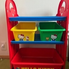 ハローキティ　家具 収納家具 おもちゃ箱