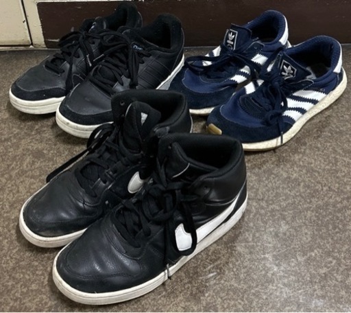 adidas nike ブランドスニーカー　3点セット　中古　まとめて