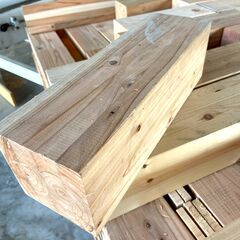【端材をdiyに使いませんか？】木材/国産ヒノキ 角材/端材/長さ調整無料の画像