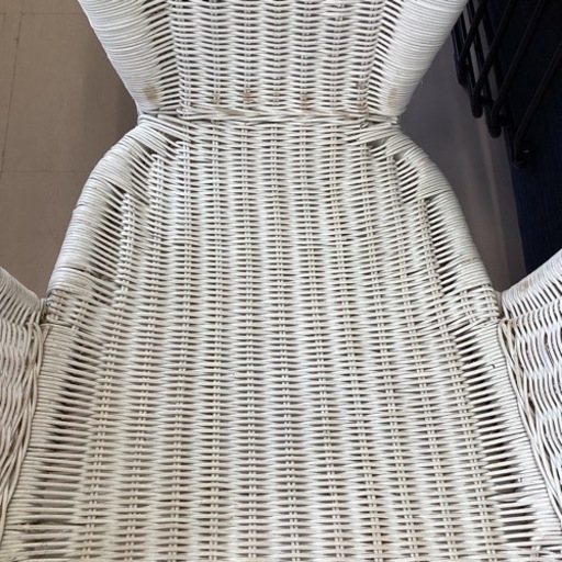 美原店　ニトリ　Nクレック　籐　ラタン　チェア CHAIR N-KELEK WH