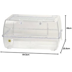 ハムスター、リス、デグー用 透明ケージの画像