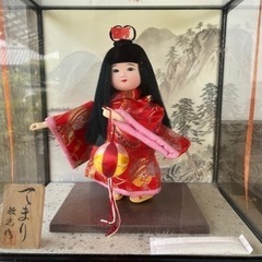【無料】ガラスケース入り 日本人形 ②