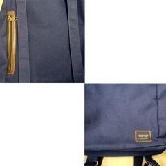 AYANOKOJI がま口トートリュック 帆布 京都がま口専門店 リュック トートバッグ ネイビー 3WAY 高さ37×横幅38.5×マチ10㎝ 苫小牧西店の画像