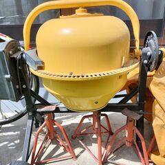 【長期保管品】まぜ太郎 AMZ-50？ コンクリートミキサー ポットミキサー 電動 モルタル 100V  生コン セメント 撹拌機 かくはん機の画像