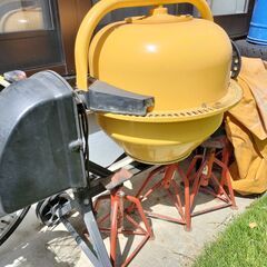 【長期保管品】まぜ太郎 AMZ-50？ コンクリートミキサー ポットミキサー 電動 モルタル 100V  生コン セメント 撹拌機 かくはん機の画像