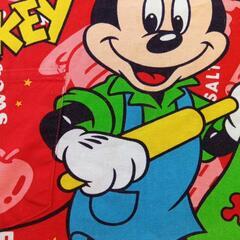 子供用　エプロン　ミッキーマウス　赤の画像