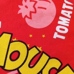 子供用　エプロン　ミッキーマウス　赤の画像