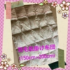 【お取引中】羽毛肌掛け布団 羽毛肌掛け布団 羽毛布団